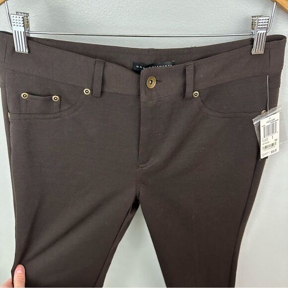 Grace Elements Expresso Brown Straight Leg Pants NWT Size 9 - Picture 4 of 12
